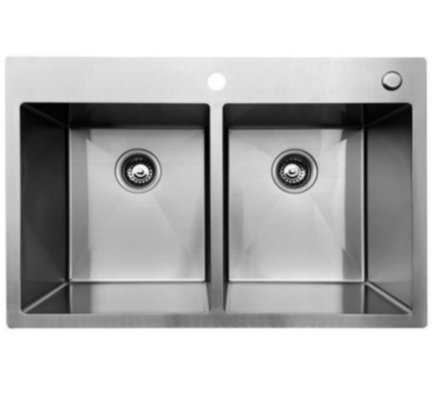 HT3322H Topmount Double Bowl Stainless Steel Sink For Kitchen