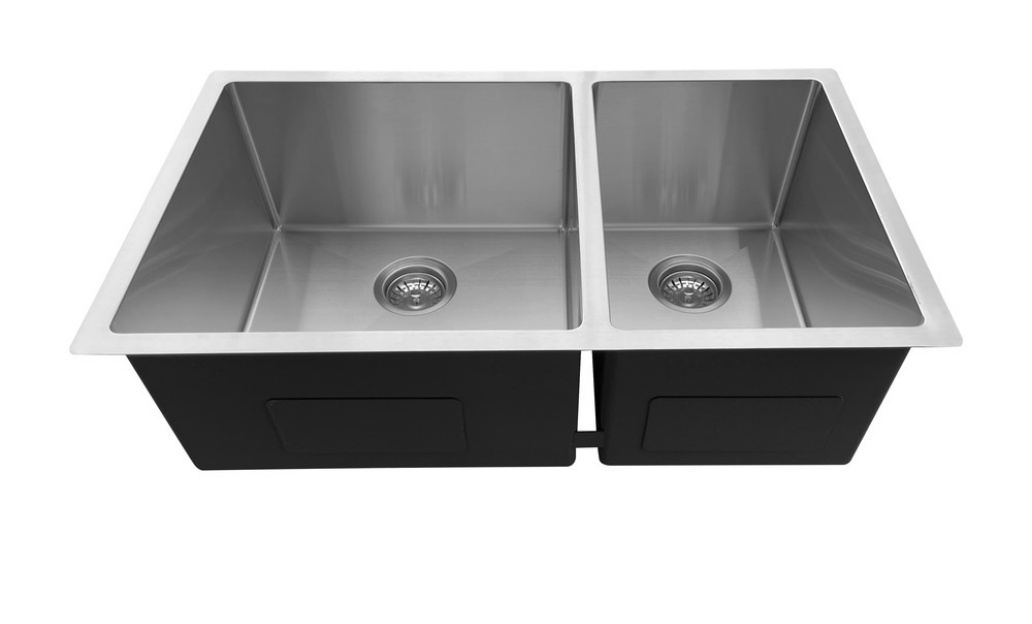 OEM HU3219O 32* 19* 10 inch  SUS304 undermount double sink bowl stainless steel kitchen sink 