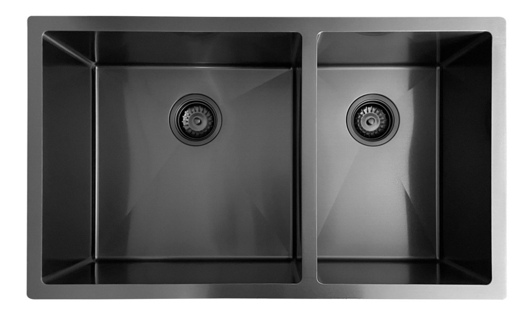 OEM HU3219O(Black) 32* 19* 10 inch handmade undermount double sink bowl stainless steel kitchen sink 