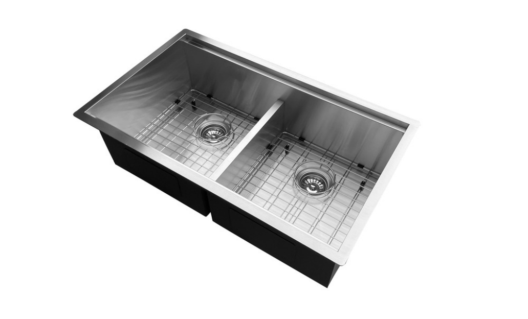 OEM 3219D 32* 19* 10 inch undermount double sink bowl stainless steel workstation sink for kitchen/hotel