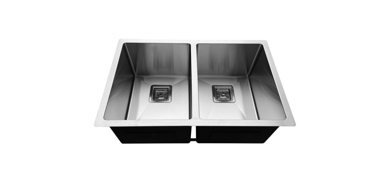 OEM HU2818H 28* 18* 10 inch undermount double sink bowl Stainless Steel Kitchen Sink 