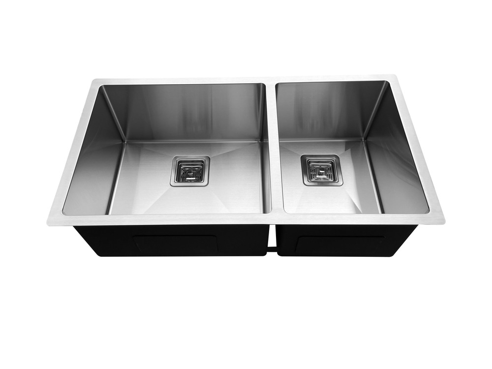 OEM HU3318O 6040 33* 18* 10 inch undermount double sink bowl Stainless Steel Kitchen Sink 