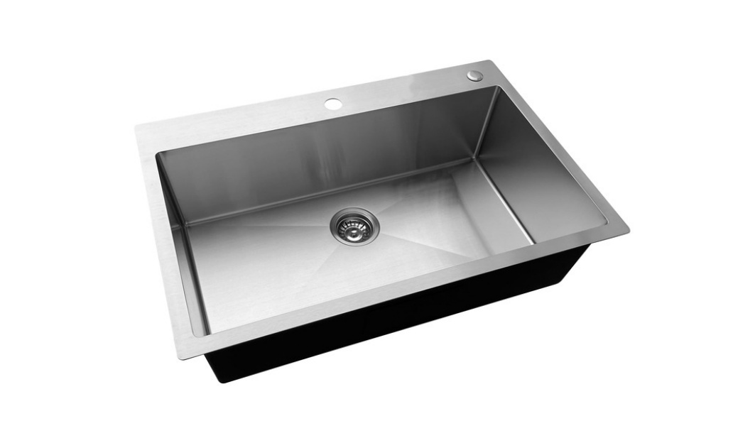 OEM HT3322S 33*22*9 inch topmount/drop in single sink bowl stainless steel kitchen sink 