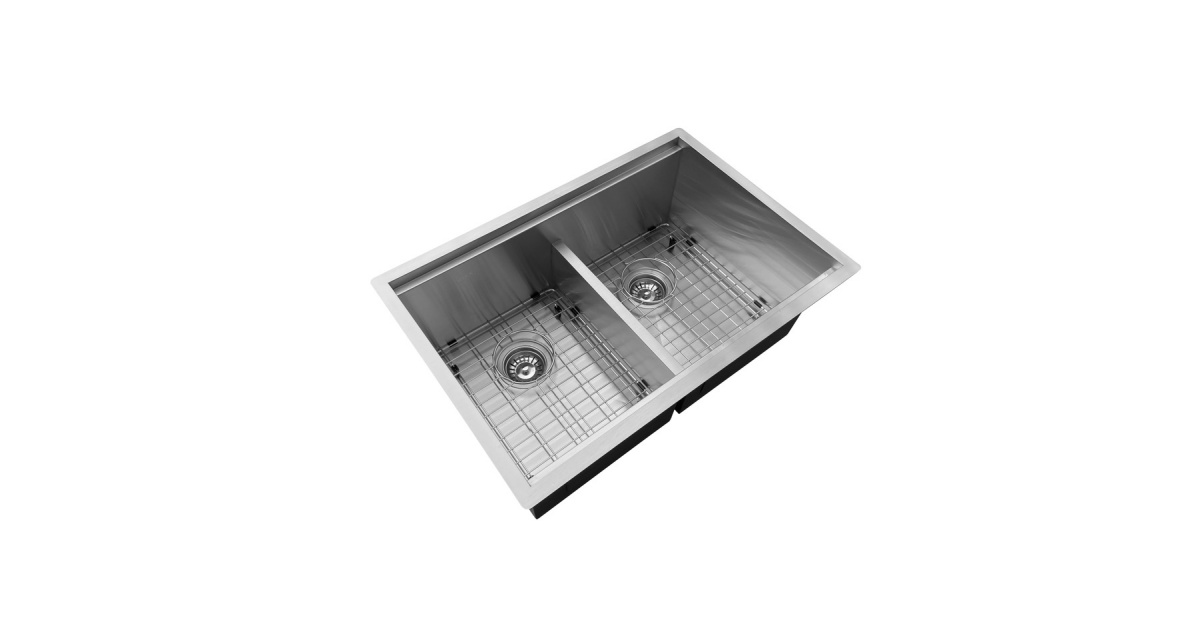 OEM 2819D 28* 18* 9 inch undermount double sink bowl stainless steel workstation sink 