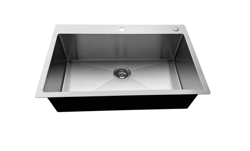 OEM HT3322S 33*22*9 inch topmount/drop in single sink bowl stainless steel kitchen sink 