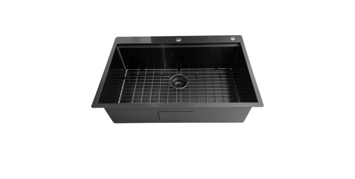 OEM 3322S(Black) 33*22*9 inch topmount/drop in single sink bowl stainless steel workstation sink 