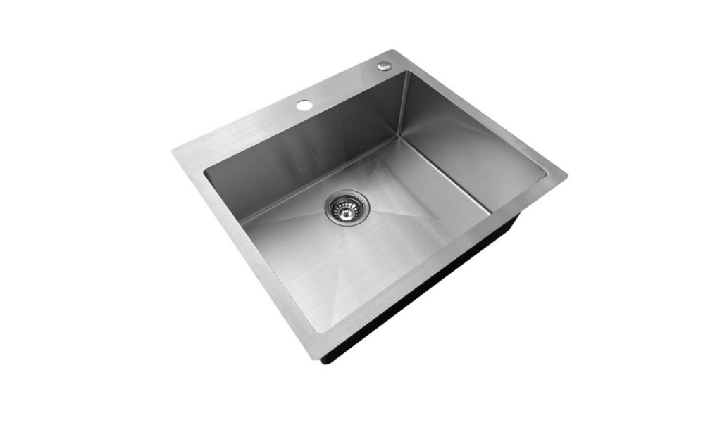 OEM HT2522S 25*22*9 inch topmount/drop-in single sink bowl stainless steel kitchen sink 