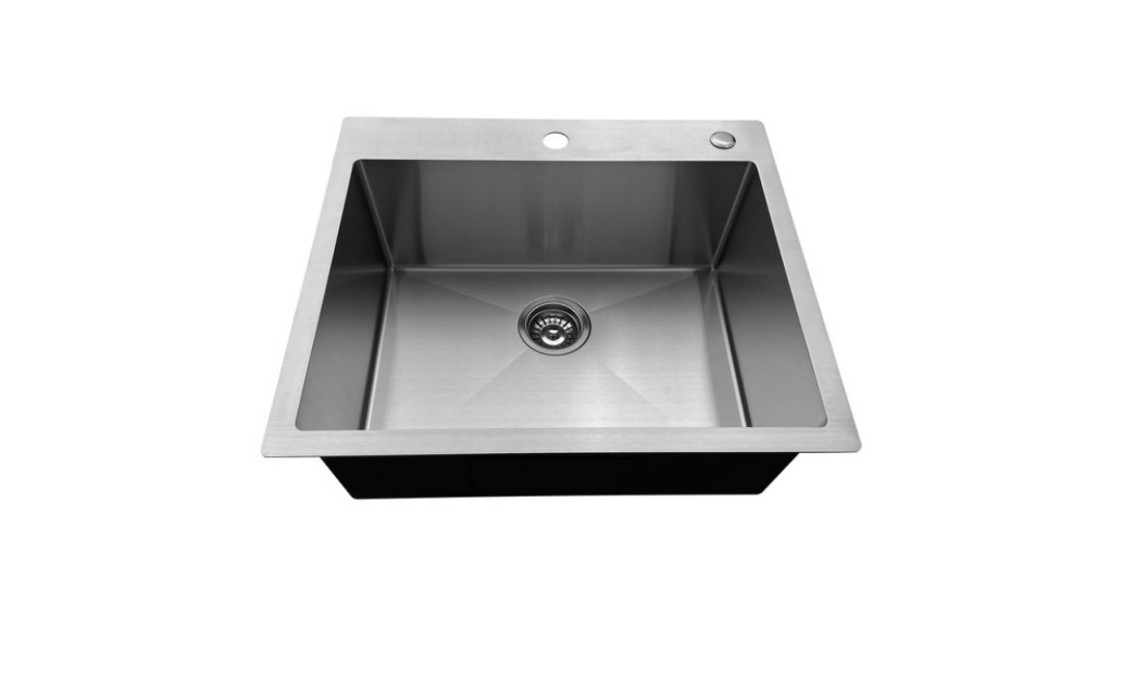 OEM HT2522S 25*22*9 inch topmount/drop-in single sink bowl stainless steel kitchen sink 