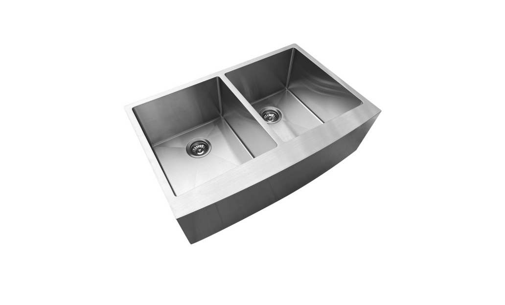 OEM HD3322O 5050 33*22*10 inch undermount apron front double sink bowl stainless steel kitchen sink 