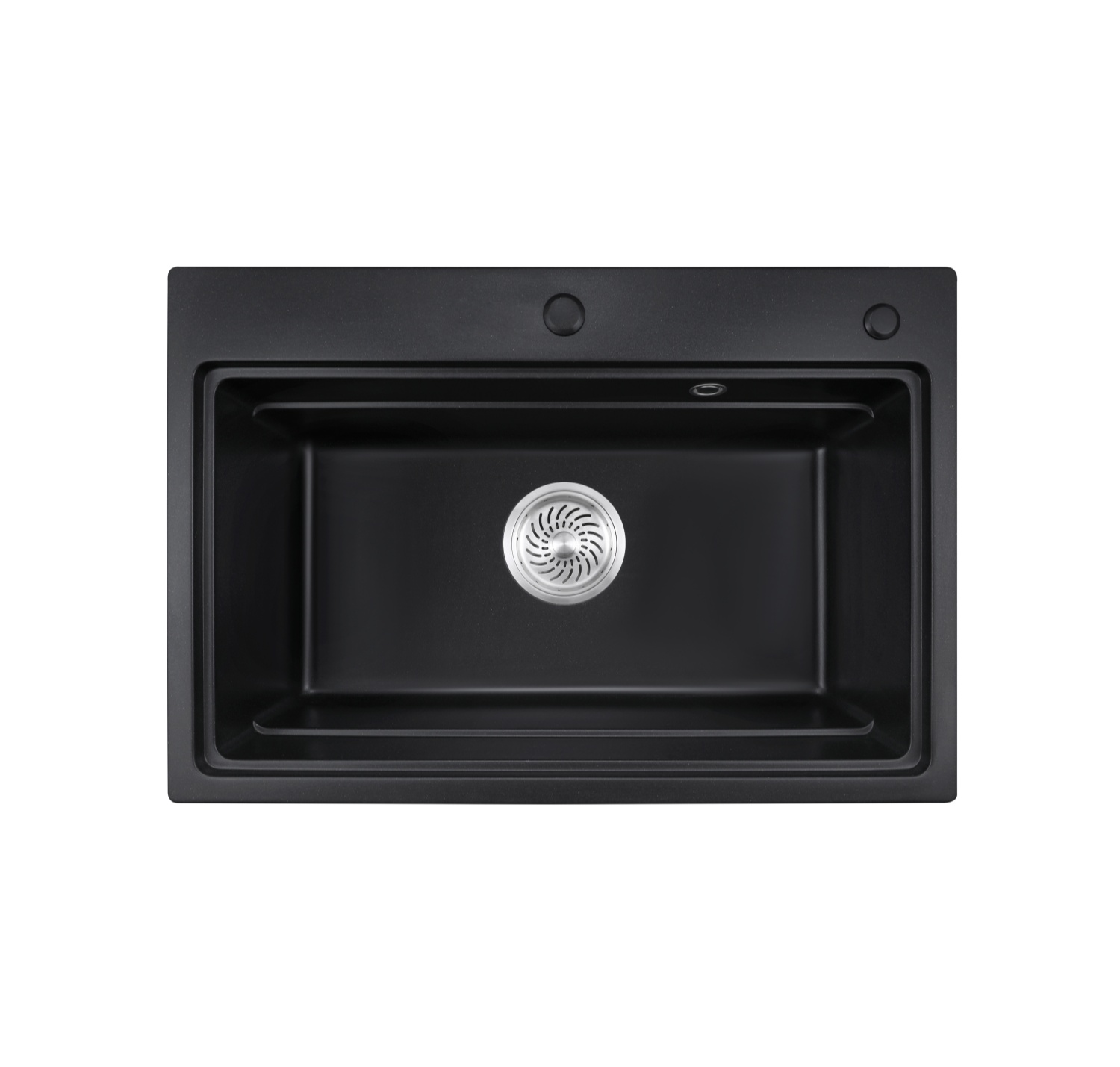 OEM BLM-GT7049S 28*19*8 inch topmount/drop-in single sink bowl black quartz sink for kitchen