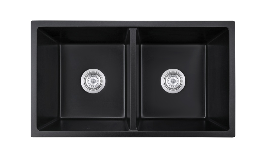 OEM BLM-GU7845D 31*18*8 inch undermount double sink bowls quartz sink for kitchen/hotel