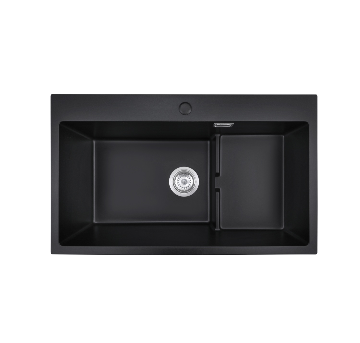 OEM BLM-GT8048SX 31*19*8 inch topmount single sink bowl black quartz sink for kitchen/hotel