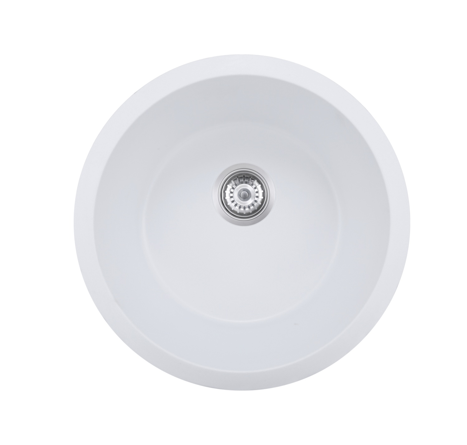 OEM BLM-GU460SR 18*18*8 inch white round undermount single sink bowl quartz sink for kitchen/hotel