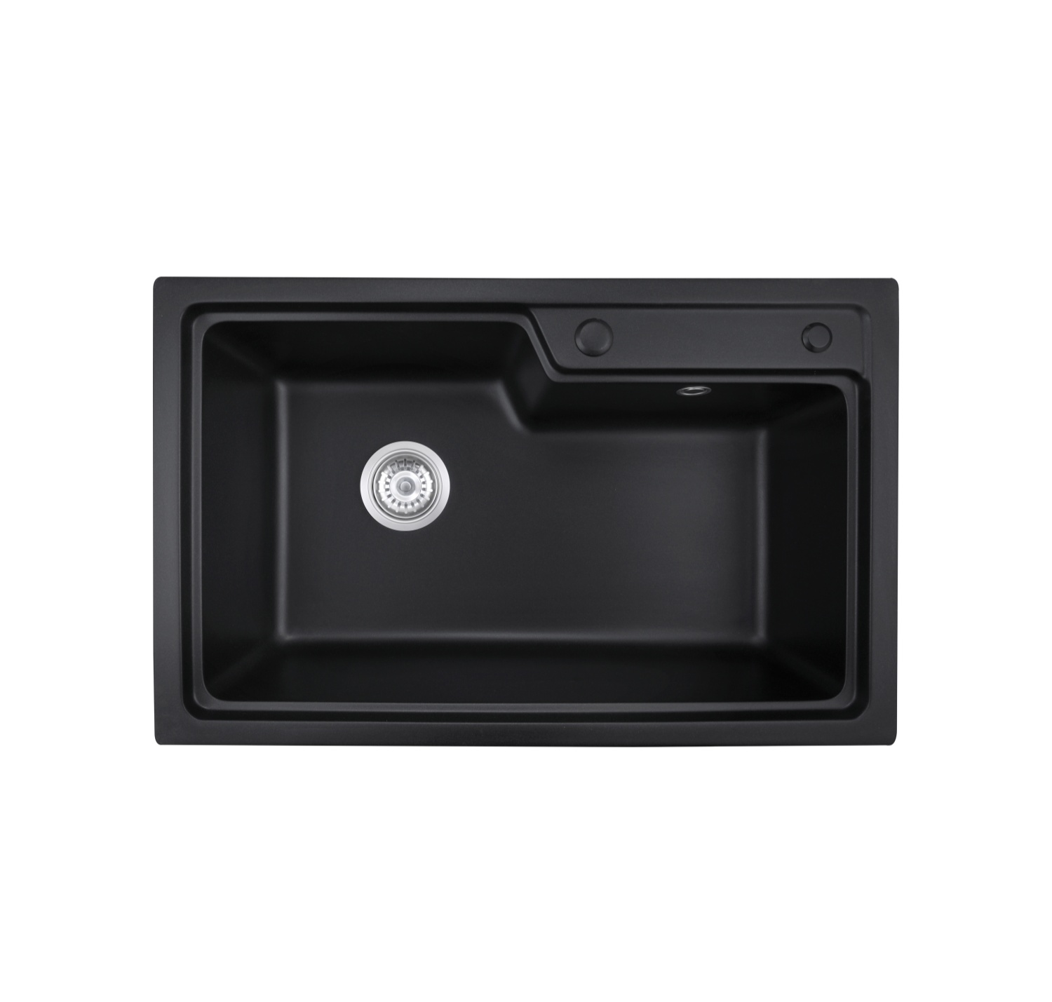 OEM BLM-GT7547SH 30*19*8 inch topmount/drop-in single sink bowl black quartz sink for kitchen