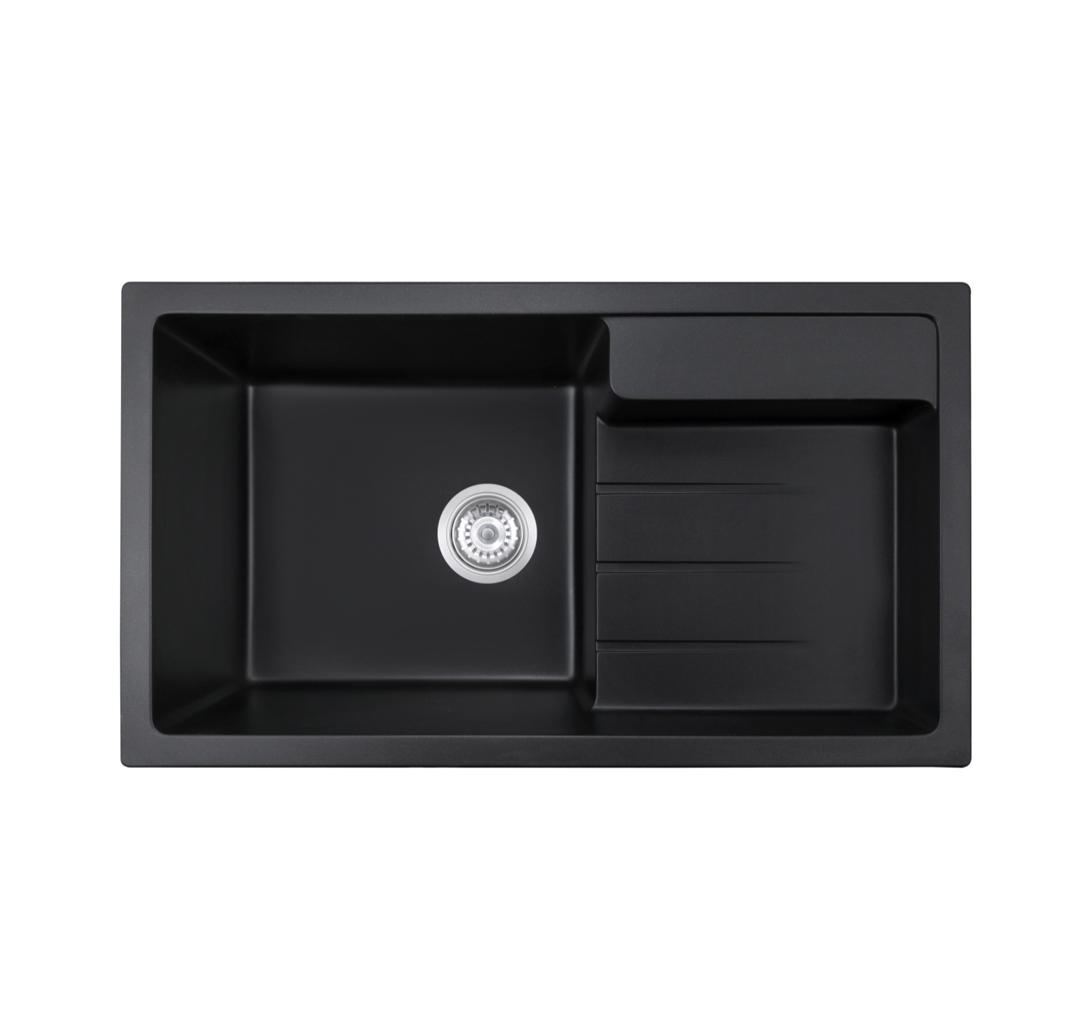 OEM BLM-GT8046SHX 31*18*8 inch topmount/drop-in single sink bowl black quartz sink for kitchen/hotel