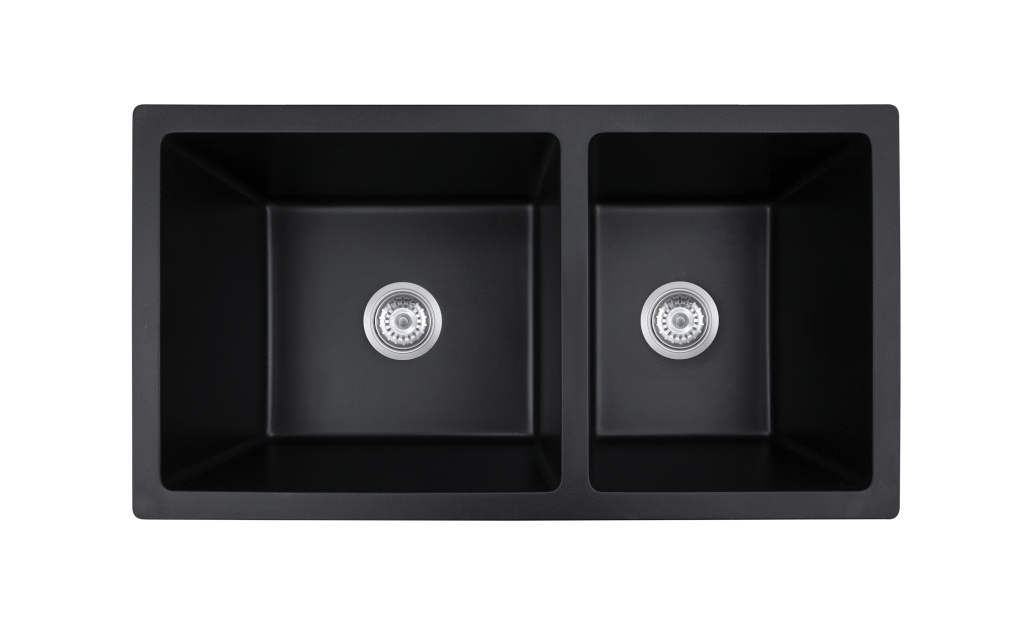 BLM-GU8646D Undermount Double Bowl Quartz Sink For Kitchen