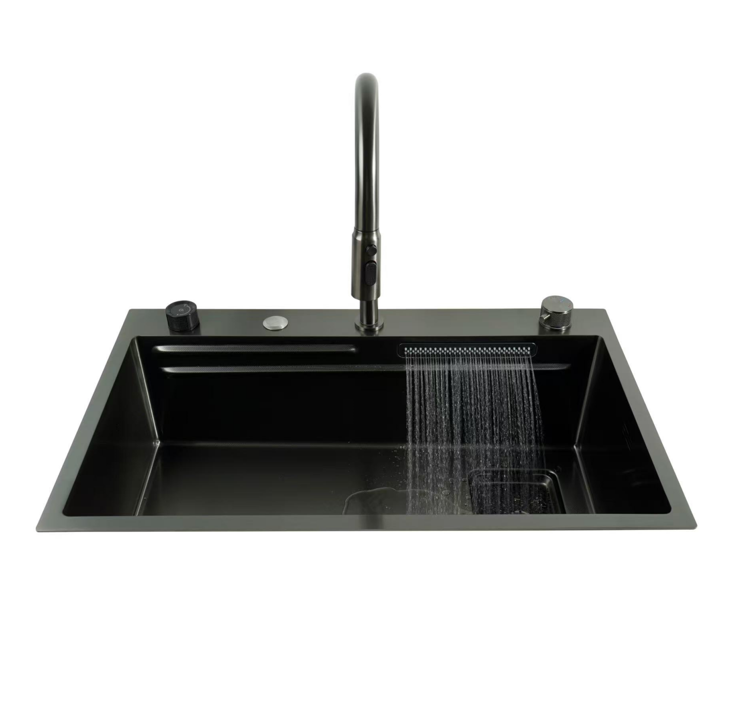 FeiYu 2nd Topmount Single Bowl Stainless Steel Workstation Sink For Kitchen